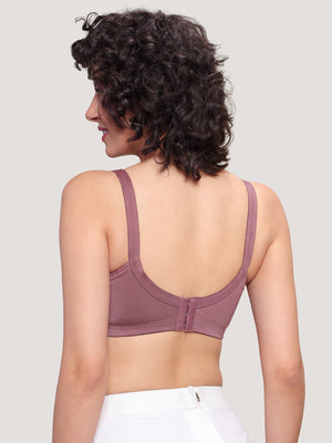 Kalyani Sandy Women’s Full Coverage Non-Padded Lace Bra with M Frame Front Panel Pack of 2 | ONION RUST ONION RUST