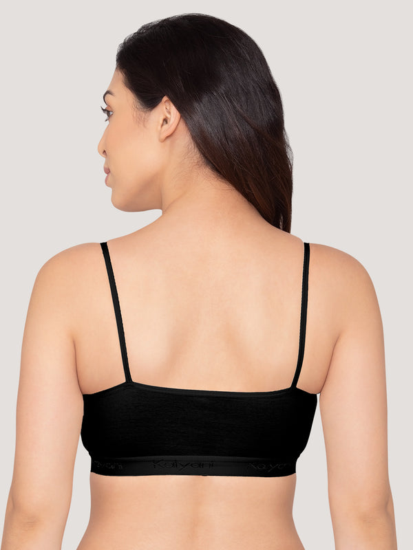 Sanorita Full Coverage Daily Wear Beginners Bra | Pack of 3-BLACK BLACK BLACK