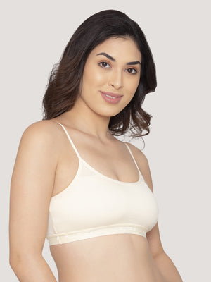 Sanorita Full Coverage Daily Wear Beginners Bra | Pack of 3-SKIN SKIN SKIN