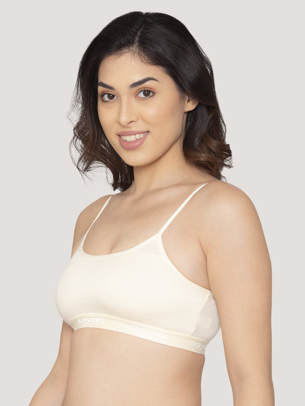 Sanorita Full Coverage Daily Wear Beginners Bra | Pack of 3-SKIN SKIN SKIN