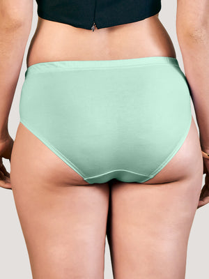 Eve Mid Waist Multicolor Hipster Panties | Pack of 3-SEA GREEN SEA GREEN SEA GREEN