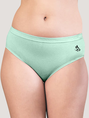 Eve Mid Waist Multicolor Hipster Panties | Pack of 3-S.BLUE L.PEACH SEA GREEN