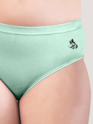 Eve Mid Waist Multicolor Hipster Panties | Pack of 3-SEA GREEN SEA GREEN SEA GREEN