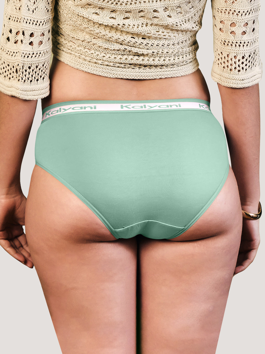 Jazzie Mid Waist Hipster Underwear | Pack of 3-SEA GREEN SEA GREEN SEA GREEN