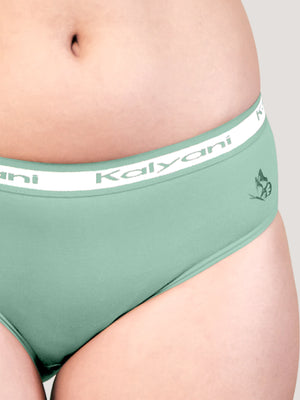 Jazzie Mid Waist Hipster Underwear | Pack of 3-SEA GREEN SEA GREEN SEA GREEN