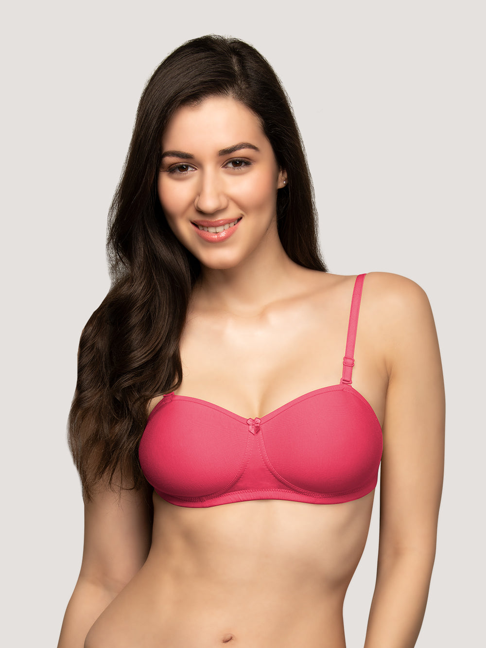 Selena Demi Cup Tube Bra/T-Shirt Bra Pack of 2- HOT PINK HOT PINK