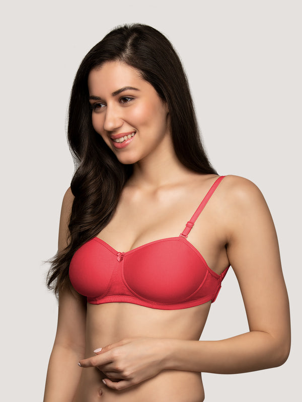 Selena Demi Cup Tube Bra/T-Shirt Bra-HOT PINK