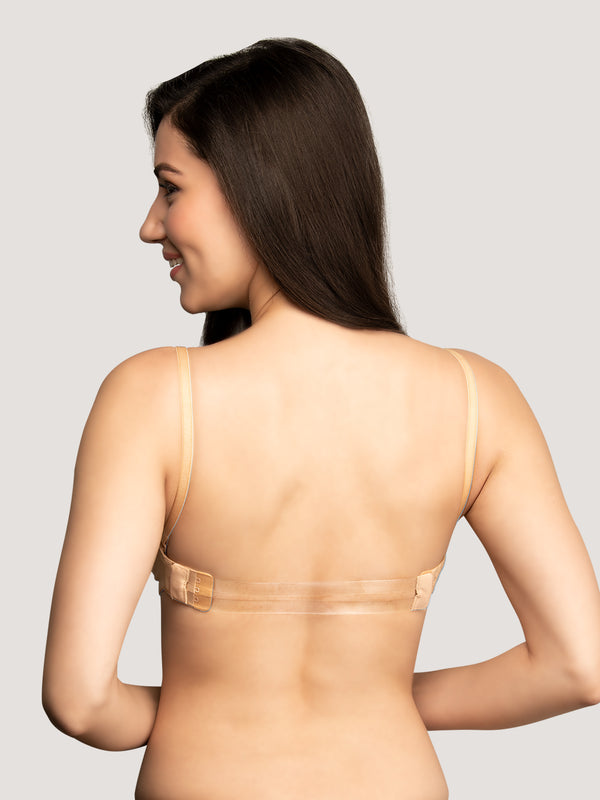 Selena Demi Cup Tube Bra/T-Shirt Bra Pack of 2-HOT PINK NUDE