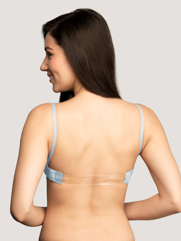 Selena Demi Cup Tube Bra/T-Shirt Bra Pack of 2-S.BLUE HOT PINK