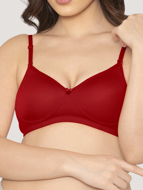 K LINGERIE Sharon Women's Detachable Straps Padded T-Shirt Bra