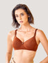 K LINGERIE Sheley Women's Wirefree Comfort Soft Padded Cups Detachable Straps Stylish Bra