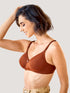 K LINGERIE Sheley Women's Wirefree Comfort Soft Padded Cups Detachable Straps Stylish Bra