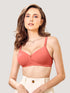 K LINGERIE Sheley Women's Wirefree Comfort Soft Padded Cups Detachable Straps Stylish Bra