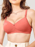 K LINGERIE Sheley Women's Wirefree Comfort Soft Padded Cups Detachable Straps Stylish Bra