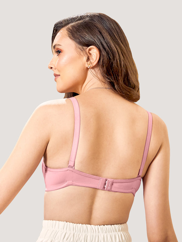 Sheley Soft Padded Full Coverage Stylish Bra-CREPE