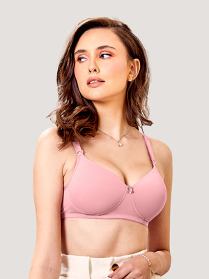 Sheley Soft Padded Full Coverage Stylish Bra-CREPE