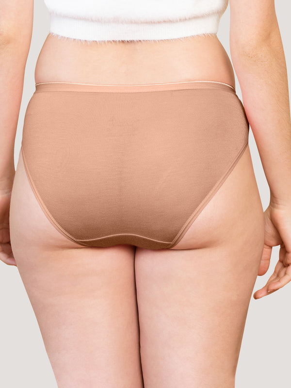 Snow Mid Waist Hipster Panties | Pack of 3-NUDE NUDE NUDE