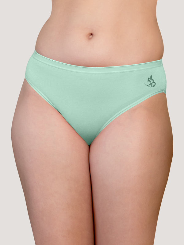 Snow Mid Waist Hipster Panties | Pack of 3-SEA GREEN NUDE P.ROSE