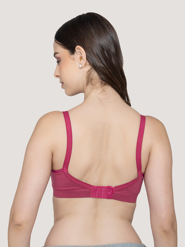 Tessa Full Support Seamless Designer Bra for Women-D.RUST