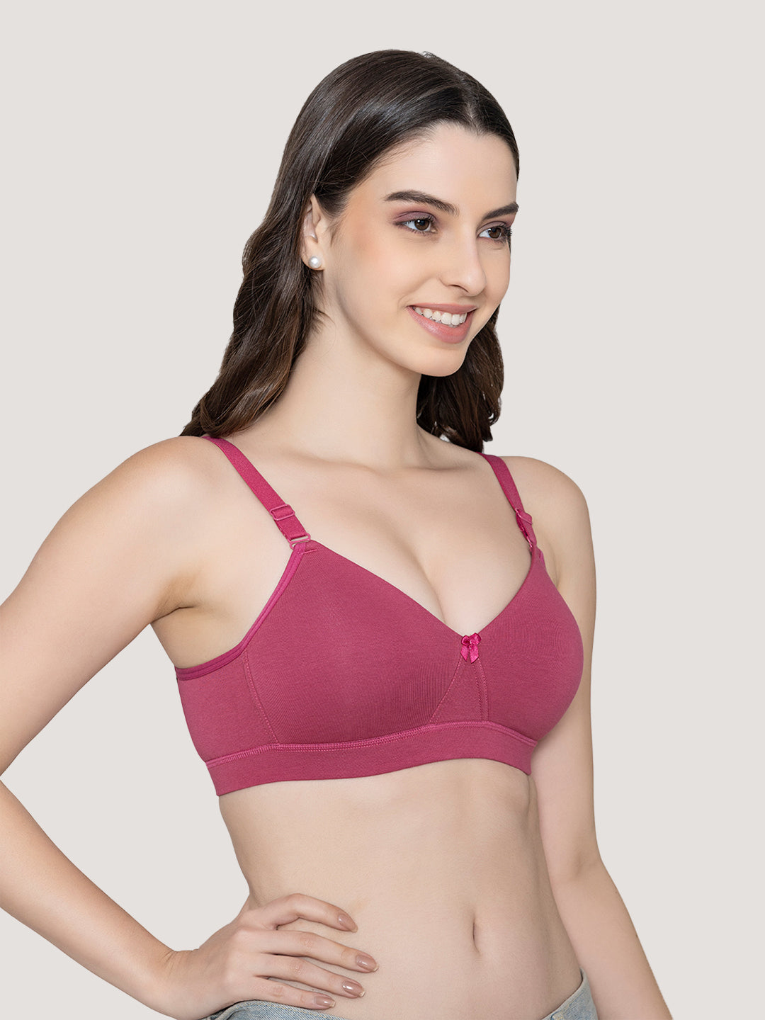 Tessa Full Support Seamless Designer Bra for Women-D.RUST