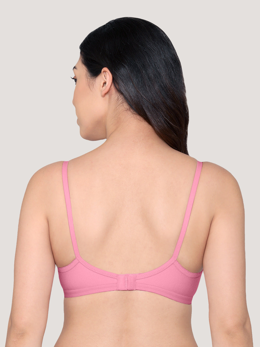Vidhi Seamed Non-Padded Everyday Bra | Pack of 3-BLUSH SKY BLUE BLACK