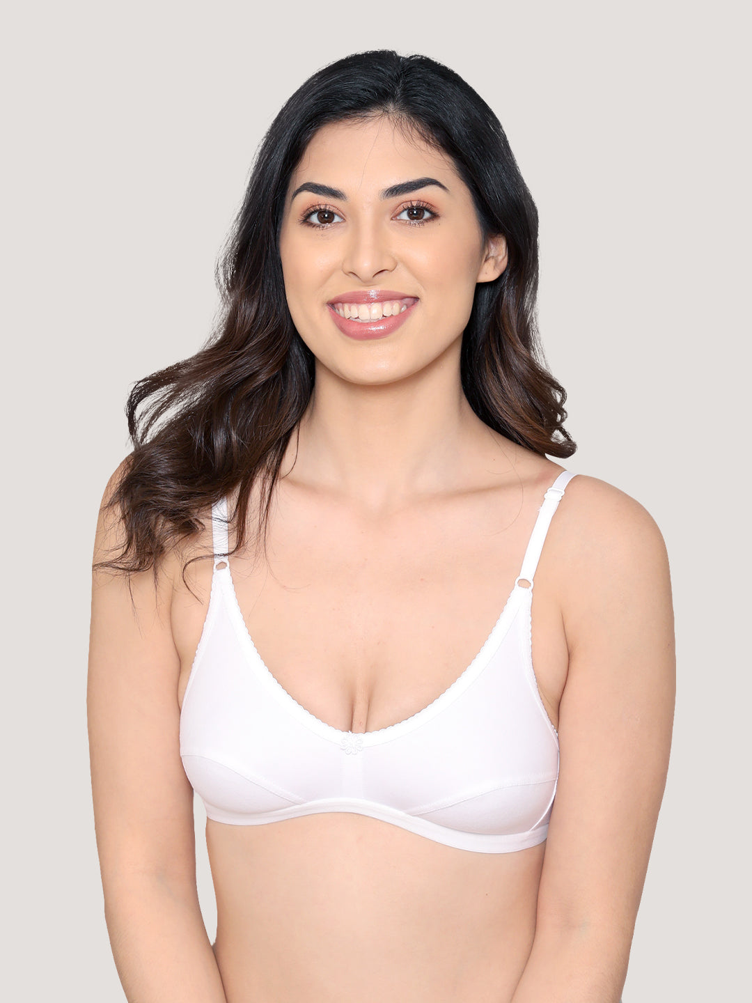 Vidhi Seamed Non-Padded Everyday Bra | Pack of 3-WHITE WHITE WHITE