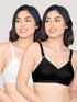 Kalyani Damini  Full Coverage Non Padded Cotton Everyday Bra | Pack of 2