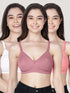 Kalyani Evlyn Full Coverage Double Layered Cups Regular Bra | Pack of 3