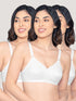 Kalyani Damini Full Coverage Non Padded Cotton Bra | Pack of 3