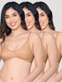 Kalyani Vidhi Non-Padded Wirefree Lace Neck Everyday Bra | Pack of 3