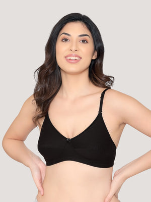 Wamika Fuller Cups Everyday Bra | Pack of 3-BLACK BLACK BLACK