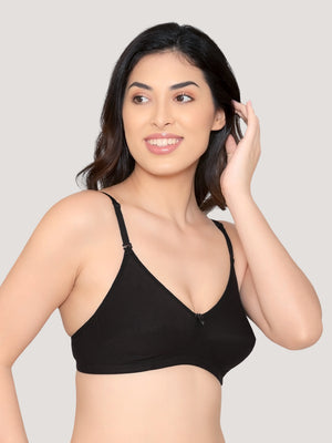 Wamika Fuller Cups Everyday Bra | Pack of 3-BLACK BLACK BLACK