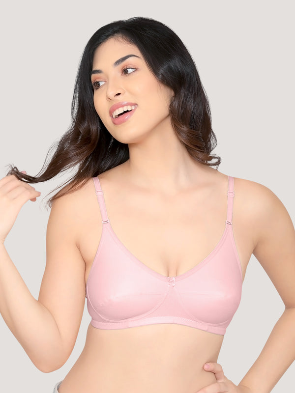 Wamika Fuller Cups Everyday Bra | Pack of 3-L.PINK L.PINK L.PINK