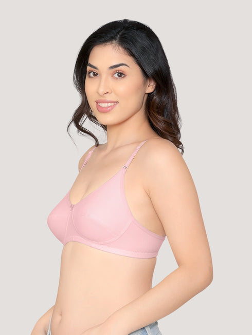 Kalyani Wamika Fuller Cups Non Padded Straight Back Everyday Bra | Pack of 3