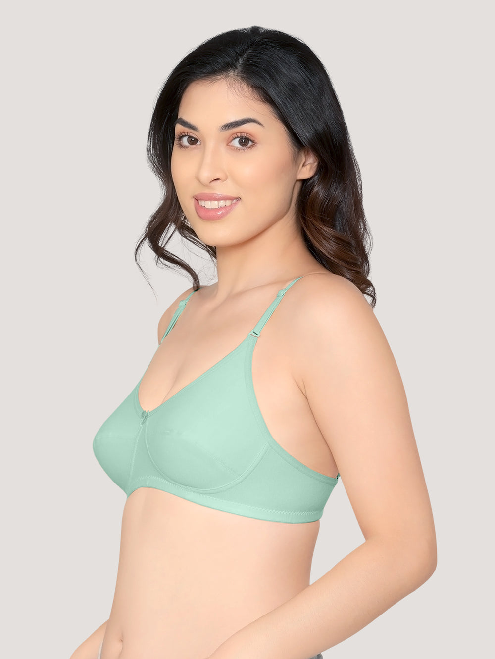 Wamika Fuller Cups Everyday Bra | Pack of 3-S.GREEN BLACK ONION