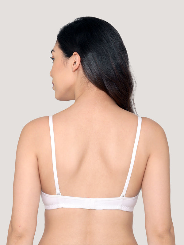 Wamika Fuller Cups Everyday Bra | Pack of 3-WHITE WHITE WHITE