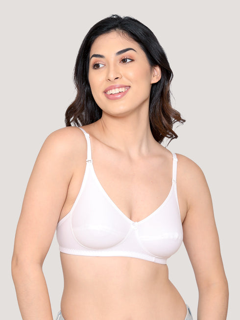 Kalyani Wamika Fuller Cups Non Padded Straight Back Everyday Bra | Pack of 3