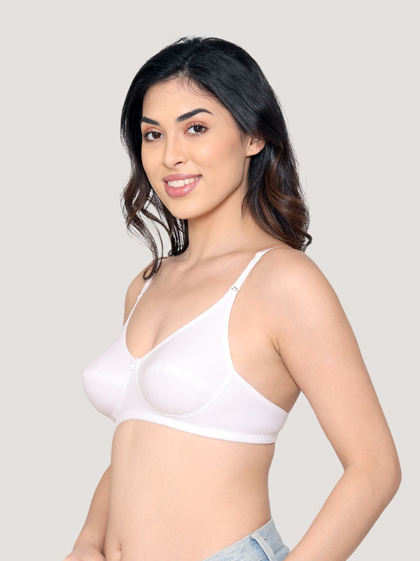 Wamika Fuller Cups Everyday Bra | Pack of 3-WHITE WHITE WHITE