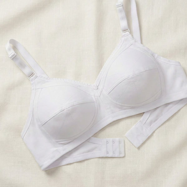 Damini Full Coverage Cotton Everyday Bra | Pack of 3-WHITE WHITE WHITE