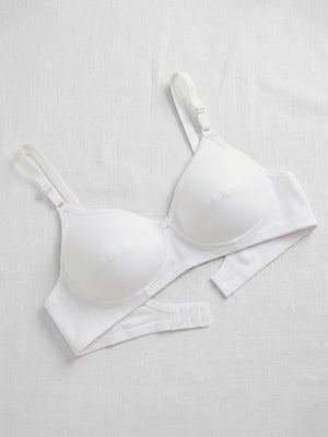 Kalyani Rinni Non Padded Everyday Cotton Bra with Minimal Lace Details |ONION GREY FAWN WHITE BLACK Pack of 5