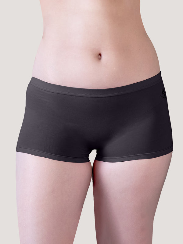 Willow Women's Boyshort Panties | Pack of 3-ASH ASH ASH