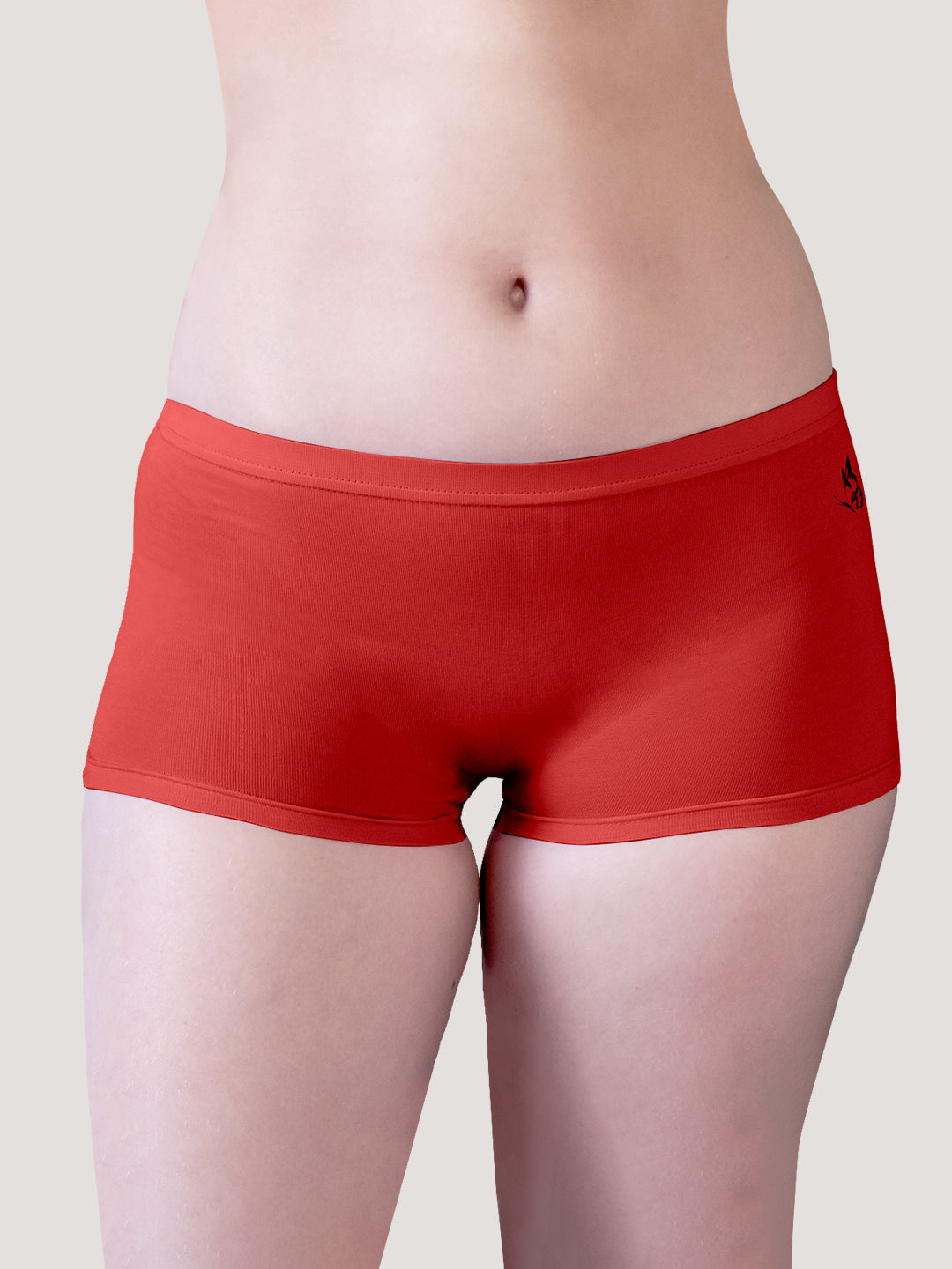 Willow Women's Boyshort Panties | Pack of 3-ORANGE RUST ORANGE RUST ORANGE RUST