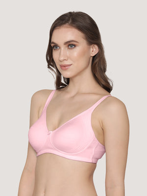 Winny Double Layered Non Padded Everyday Bra-PINK