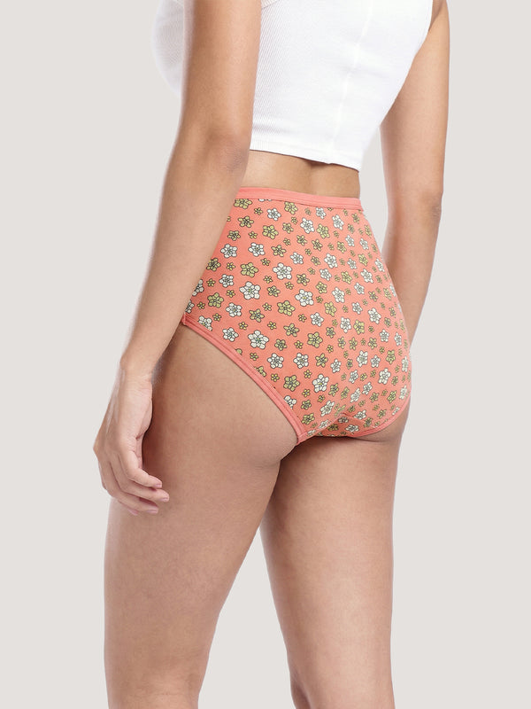 Kalyani 6074 Low Waist Bikini Style Cotton Printed Panties | Pack of 6 | Colors and Prints may vary