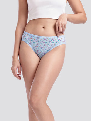 Kalyani 6072 Low Waist Bikini Style Cotton Printed Panties | Pack of 6 | Colors and Prints may vary
