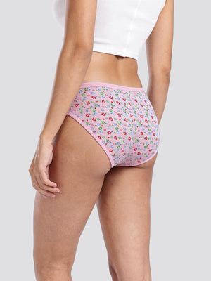 Kalyani 6072 Low Waist Bikini Style Cotton Printed Panties | Pack of 6 | Colors and Prints may vary