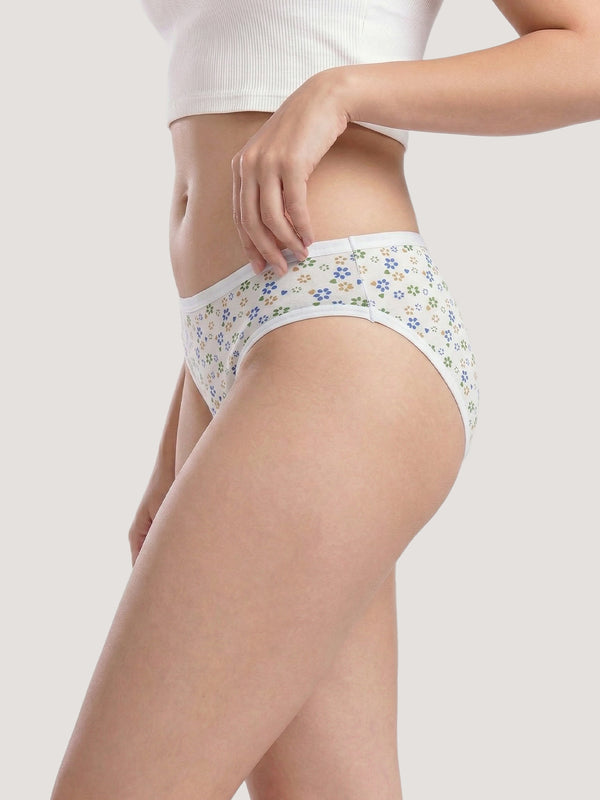 Kalyani 6072 Low Waist Bikini Style Cotton Printed Panties | Pack of 6 | Colors and Prints may vary