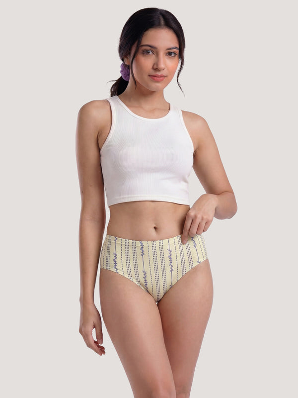 Kalyani 50005 Mid Coverage Super Comfortable Printed Panties | Pack of 5