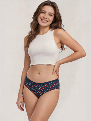Kalyani 58008 Super Comfy Cotton Low Waist Panties (Briefs) for Women | Pack of 6