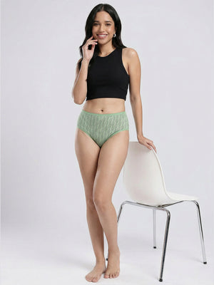Kalyani 11037 Women Cotton Low Waist Printed Panties (Briefs) | Pack of 6